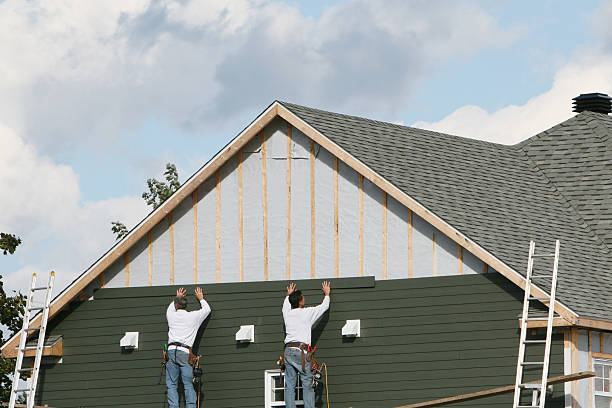 Professional Emergency Siding Repair technician working in Wernersville, PA
